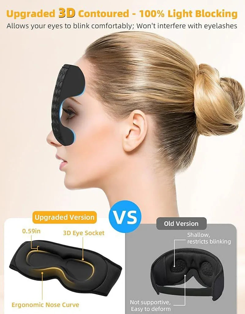 Sleepeasy™ Eye Mask Headphones – Schlafmaske mit integrierten Bluetooth-Lautsprechern