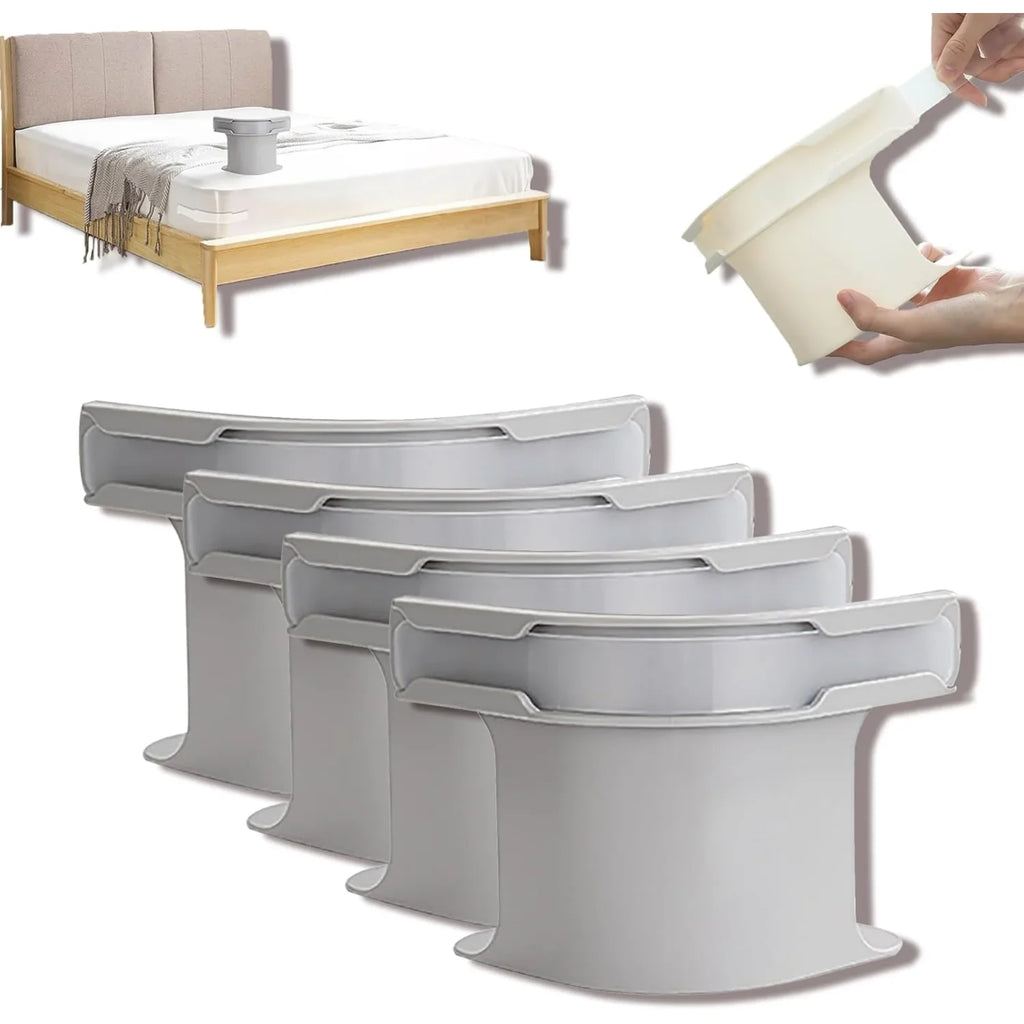 4-teiliges Sleepeasy Bettlaken Spanner-Set - Kein Nachziehen mehr nötig!