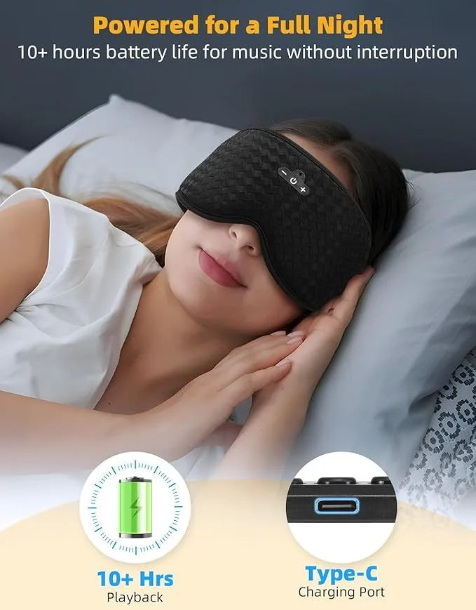 Sleepeasy™ Eye Mask Headphones – Schlafmaske mit integrierten Bluetooth-Lautsprechern