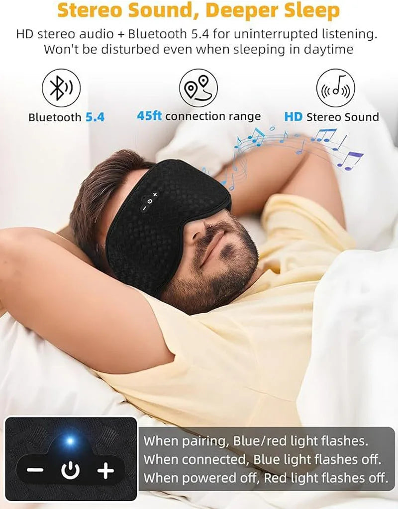 Sleepeasy™ Eye Mask Headphones – Schlafmaske mit integrierten Bluetooth-Lautsprechern